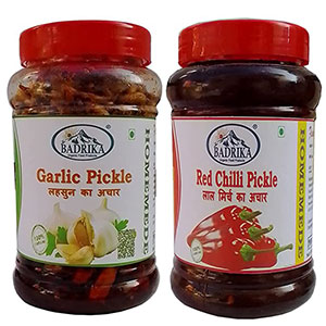 Garlic-red chilli pickle