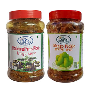 Linguda and Mango Pickle