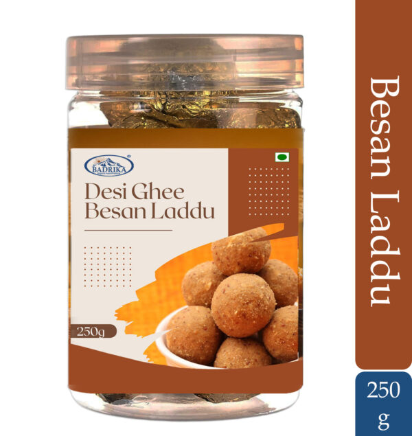 Badrika Besan Laddu | Contains Cow-Ghee | No Flavours or Preservatives added 250g - Image 2